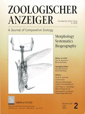 Seller image for Zoologischer Anzeiger. A Journal of Comparative Zoology. 2. Volume 240. July 2001 for sale by Schueling Buchkurier