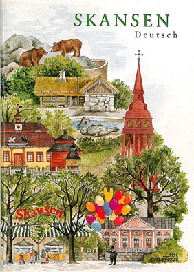Image du vendeur pour Parkfhrer (Zeichnung Gebude & Tiere, Luftballons im Vordergrund) mis en vente par Schueling Buchkurier