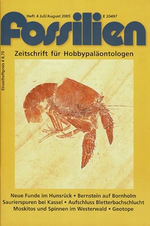 Imagen del vendedor de Fossilien. Zeitschrift fr Hobbypalontologen. 22. Jahrgang, Heft 4, Juli/August 2005 a la venta por Schueling Buchkurier