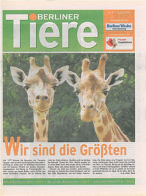 Image du vendeur pour Berliner Tiere. Nr. 9, August 2010 mis en vente par Schueling Buchkurier