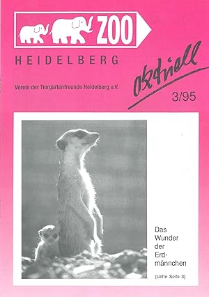 Bild des Verkufers fr Zoo Heidelberg aktuell, 3/95 (Vereinsnachrichten der Tiergartenfreunde) zum Verkauf von Schueling Buchkurier