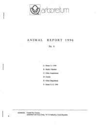 Immagine del venditore per arboretum, Animal Report 1996, Nr. 6 venduto da Schueling Buchkurier