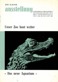 Bild des Verkufers fr Faltblatt "Kln - Das neue Aquarium" zum Verkauf von Schueling Buchkurier