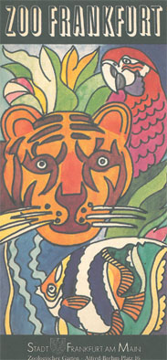 Seller image for Faltblatt (Zeichnung Tiger und andere Tiere) for sale by Schueling Buchkurier