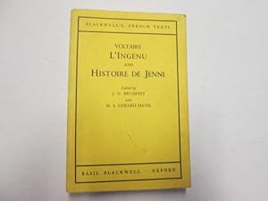 Bild des Verkufers fr L'Ingenu and Histoire de Jenni zum Verkauf von Goldstone Rare Books