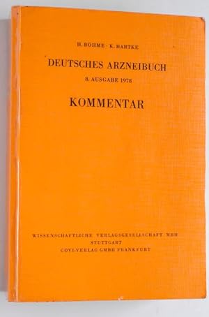 Seller image for Deutsches Arzneibuch. 8. Ausg. 1978 ; Kommentar. von H. Bhme u. K. Hartke. Unter Mitarb. von M. Arens . for sale by Baues Verlag Rainer Baues 