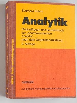 Bild des Verkufers fr Pharmazeutische Analytik Originalfragen und Kurzlehrbuch zur "pharmazeutischen Analytik" nach dem Gegenstandskatalog. GKP 1 Basis- und Prfungswissen zum Verkauf von Baues Verlag Rainer Baues 