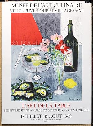 L'ART DE LA TABLE Musée de l'Art culinaire, Litho FORISSIER 1969
