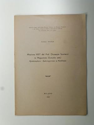 Missione 1957 del prof. Giuseppe Scortecci in Migiurtinia (Somalia sett.), Hymenoptera: Apterogyn...