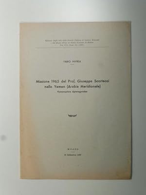 Missione 1965 del prof. Giuseppe Scortecci nello Yemen (Arabia Meridionale)