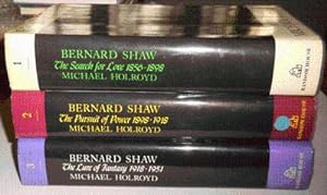 Imagen del vendedor de The Search For Love / The Pursuit of Power (Signed) / The Lure of Fantasy 1918 - 1951 A Biography of Bernard Shaw (Three Volumes) a la venta por Derringer Books, Member ABAA
