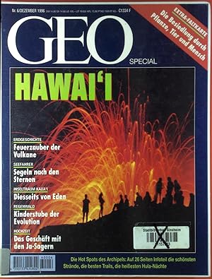 Bild des Verkufers fr GEOSpecial Nr. 6, Dezember 1996, Hawaii, Erdgeschichte - Seefahrer - Inseltraum Kaua i - Regenwald - Hochzeit zum Verkauf von biblion2