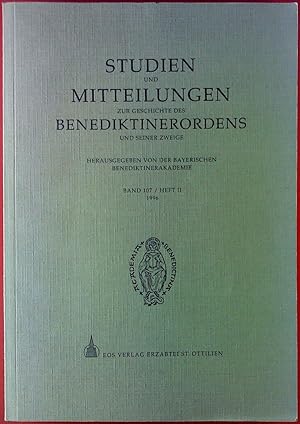 Bild des Verkufers fr Studien und Mitteilungen zur Geschichte des Benediktinerordens und seiner Zweige, Band 107 / Heft II zum Verkauf von biblion2