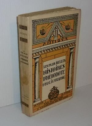 Seller image for Les plus belles histoires d'Hrodote d'Halicarnasse. Paris. Enseigne du pot cass. 1932. for sale by Mesnard - Comptoir du Livre Ancien