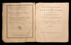 Bild des Verkufers fr Ode auf Johann Caspar Lavater. zum Verkauf von EOS Buchantiquariat Benz