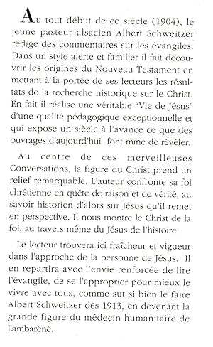 Conversations sur le nouveau testament