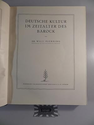 Seller image for Handbuch der Kulturgeschichte - Deutsche Kultur im Zeitalter des Barock. Erste Abteilung: Geschichte des deutschen Lebens. for sale by Druckwaren Antiquariat