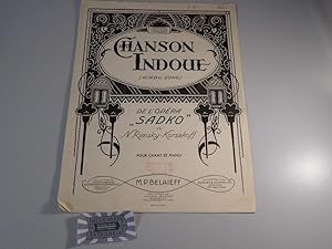 Bild des Verkufers fr Chanson Indoue (Hindu Song) de l'opra "Sadko". Pour chant et piano. M.P. Belaieff 3297. zum Verkauf von Druckwaren Antiquariat