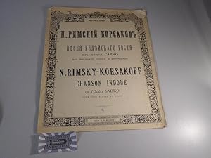 Image du vendeur pour Chanson Indoue de l'opra "Sadko" pour voix elevee et piano. mis en vente par Druckwaren Antiquariat