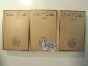 Bild des Verkufers fr Lessings Werke in sechs Bnden [in drei Bchern, komplett]. zum Verkauf von Druckwaren Antiquariat