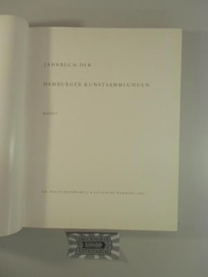 Imagen del vendedor de Jahrbuch der Hamburger Kunstsammlungen Band 7. a la venta por Druckwaren Antiquariat