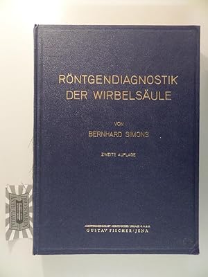 Seller image for Rntgendiagnostik der Wirbelsule. B. Simons for sale by Druckwaren Antiquariat