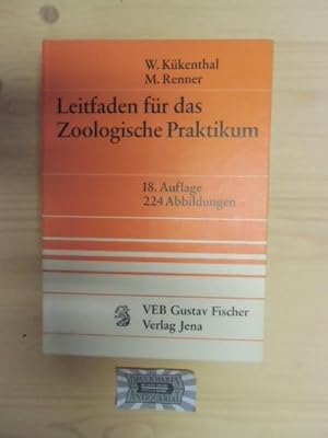 Seller image for Leitfaden fr das zoologische Praktikum. for sale by Druckwaren Antiquariat