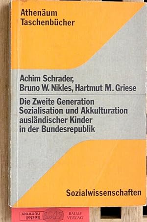 Bild des Verkufers fr Die zweite Generation. Sozialisation und Akkulturation auslndischer Kinder in die Bundesrepublik. Unter Mitarb. von Max Gellrich . zum Verkauf von Baues Verlag Rainer Baues 