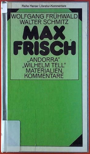 Bild des Verkufers fr Max Frisch zum Verkauf von biblion2