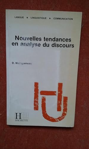 Bild des Verkufers fr Nouvelles tendances en analyse du discours zum Verkauf von Librairie de la Garenne