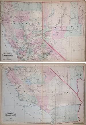 Asher and Adams' California & Nevada. North Portion. Asher and Adams' California & Nevada. South ...