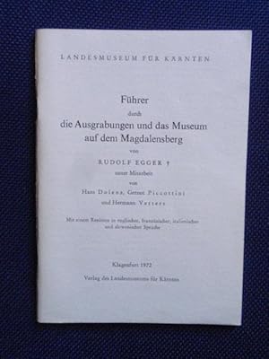 Imagen del vendedor de Fhrer durch die Ausgrabungen und das Museum auf dem Magdalensberg. a la venta por Antiquariat Klabund Wien