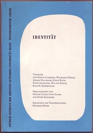 Seller image for Identitt (= Mainzer Universittsgesprche Wintersemester 1982/83). Mit Widmung des Beitrgers Walter Schulz an den Philosophen Prof. Michael Theunissen for sale by Graphem. Kunst- und Buchantiquariat