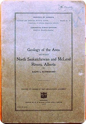Seller image for Geology of the Area Between North Saskatchewan and McLeod Rivers, Alberta for sale by Ken Jackson
