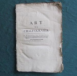 Bild des Verkufers fr Art du Chaufournier. 15 planches. zum Verkauf von Livres et Collections