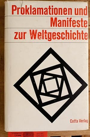 Image du vendeur pour Proklamationen und Manifeste. mis en vente par Baues Verlag Rainer Baues 