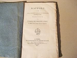 Rapport fait à la Société royale centrale d'agriculture, dans sa séance du 18 mars 1818, sur l'us...