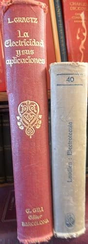Bild des Verkufers fr ELECTROTECNIA + LA ELECTRICIDAD Y SUS APLICACIONES (2 libros) zum Verkauf von Libros Dickens