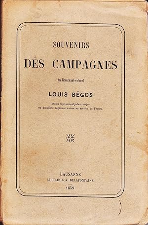 Souvenirs des campagnes