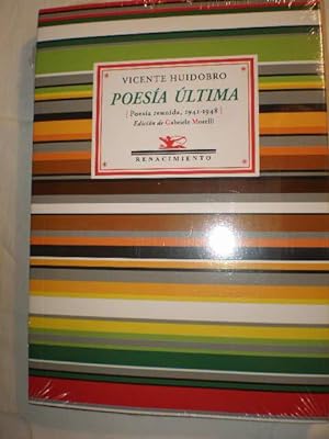 Immagine del venditore per Poesa ltima ( Poesa reunida 1941-1948) venduto da Librera Antonio Azorn