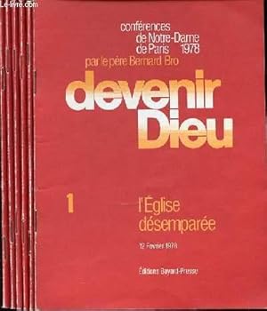 Bild des Verkufers fr DEVENIR DIEU EN 6 FEUILLETS (1+2+3+4+5+6) - CONFERENCES DE NOTRE-DAME DE PARIS 1978. zum Verkauf von Le-Livre