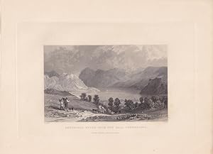 Ennerdale Water, From How Hall, Cumberland, Stahlstich um 1835 von J. Sands nach T. Allom, Blattg...