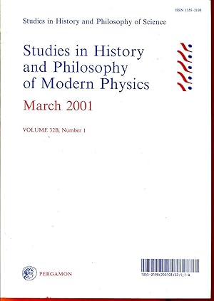 Seller image for Studies in History and Philosophy of Modern Physics, March 2001 Volume 32B, number 1 for sale by Sylvain Par