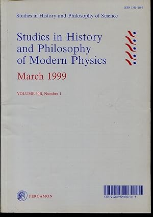 Seller image for Studies in History and Philosophy of Modern Physics, March 1999 Volume 30B, number 1 for sale by Sylvain Par