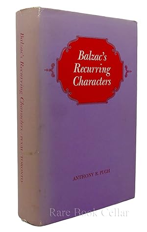 Imagen del vendedor de BALZAC'S RECURRING CHARACTERS a la venta por Rare Book Cellar