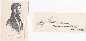 SIGNED CLOSE by GEORGE ANSON British Army major-general and Whig politician, appointed Commander-...