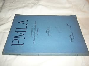 Seller image for PMLA. Publications of the Modern Language Association of America. Vol. LXXXII Number 7: December 1967 for sale by Antiquariat im Kaiserviertel | Wimbauer Buchversand