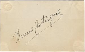 Autograph signature of the noted Italian mezzo-soprano