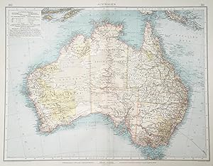 Seller image for Australien. Bearb(eitet) v. W. Berg u. Dr. E. Friedrich. Flchentreue Azimut-Projektion v. Dr. A. Bludau. (Mastab/scale 1:10.000.000). for sale by Antiquariat Ruthild Jger