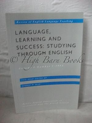 Seller image for Language, Learning and Success: Studying Through English (Review of English Language Teaching Volume 3 Number 1) for sale by High Barn Books